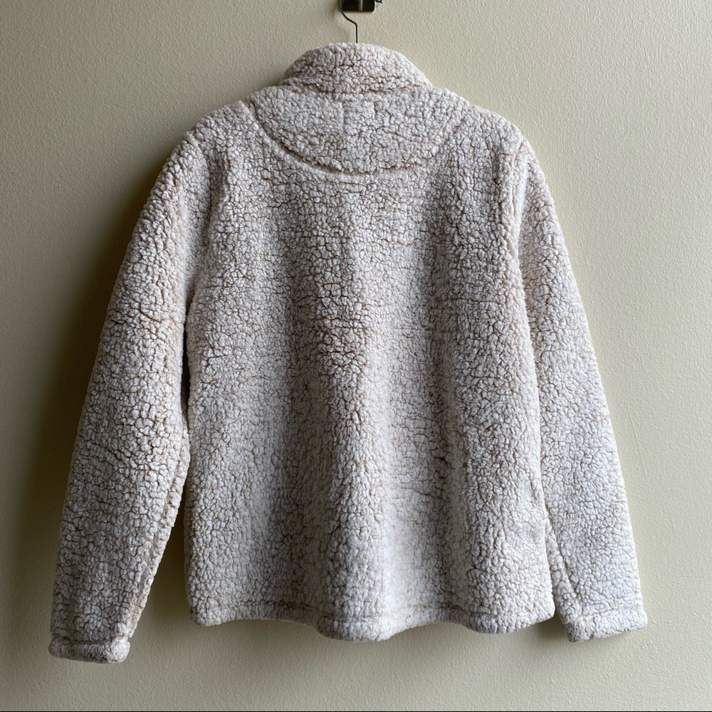 Time and Tru Cream Wooly Wubby Sherpa Pullover Sz. Medium - Picture 11 of 16